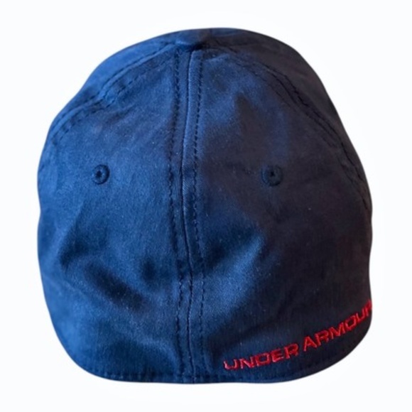 Under Armour Mens Fitted Cap Size Med/Lg Blue Baseball Hat - Picture 3 of 9